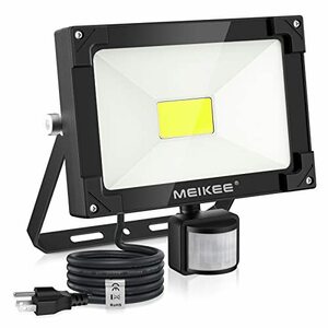 MEIKEE led センサーライト 屋外 人感センサー 防犯灯 35w 防水 6500K 3500LM 投光器 フラッドライトIP66防水 昼白色 超高輝度 駐車場