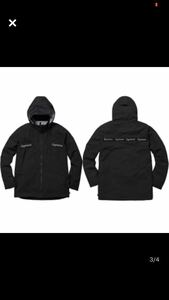 Supreme 17AW Taped Seam Jacket ロゴ　テープ　マウンテンパーカー　ジャケット　黒　S 新品未使用　logo ジャケット