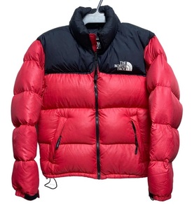 90's ビンテージ THE NORTH FACE ヌプシ ジャケット ダウン Sサイズ 赤 ノースフェイス NF002YO