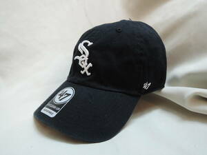 ☆ 47BRAND White Sox CLEAN UP Black 限定 人気商品 キャップ ホワイトソックス 定番 最新人気商品 送料300円～