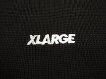 X-LARGE エクストララージ XLARGE STANDARD LOGO CREWNECK KNIT 黒 Lサイズ 最新人気品 大人気アイテム 値下げしました！_画像3