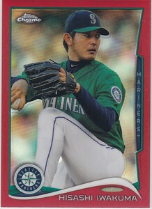 岩隈久志 2014 TOPPS CHROME RED REFRACTOR /25