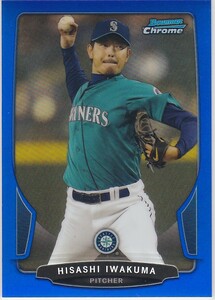 岩隈久志 2013 BOWMAN CHROME BLUE REFRACTOR /250