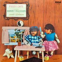 レア PROMO日本盤LP！見本盤 白ラベル！Harry Nilson & John Lennon / Pussy Cats 1974年 RCA-6242 ニルソン ジョン・レノンBEATLES 非売品_画像2