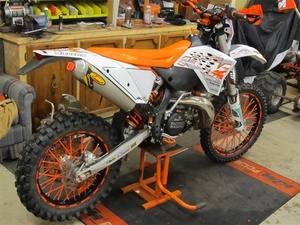 KTM 125 250 350 SX-F EXC 690SMCR etc. all-purpose spoke LAP s gold 