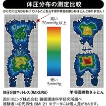 アウトレット！西川 点で支える健康敷ふとん RAKURA ラクラマットレス シングル 厚さ9㎝（丸巻き）シルバー 日本製_画像6