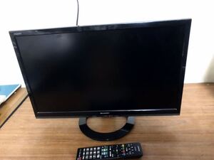 シャープ 22V型 液晶 テレビ AQUOS LC-22K30-B フルハイビジョン 外付HDD対応(裏番組録画) ブラック アクオス リモコンB-CASカード付き