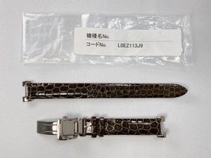 L0EZ113J9 SEIKO ドルチェ&エクセリーヌ 12mm 純正革ベルト クロコダイル グレー SWCW109/1B25-0AM0用 ネコポス送料無料