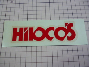 純正品 HILOCO'S ステッカー (137×45mm) 堀ひろ子 ひろこの オリジナル モータースポーツ ファッション