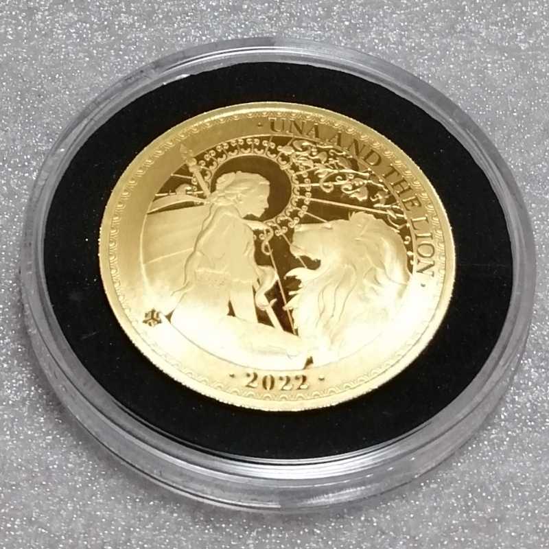 金貨 99.9％ 純金 ゴールド セントヘレナ 金貨 ウナ ライオン 2022 旧