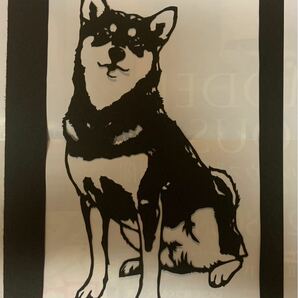 柴犬　切り絵