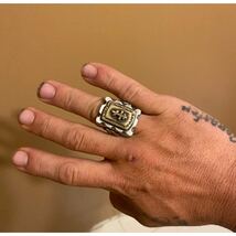 超希少!VINTAGE MEXICAN BIKER RING FRANKENSTEIN USA HTCビンテージメキシカンバイカーリングフランケンシュタイン18.5号_画像5