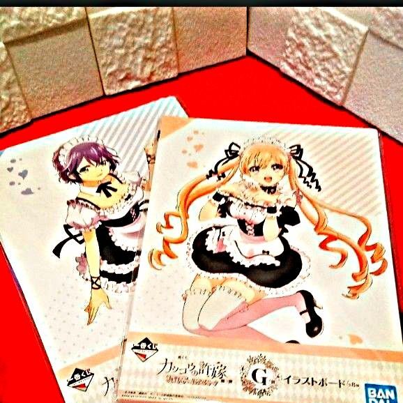 一番くじカッコウの許嫁 イラストボード天野エリカ・瀬川ひろ セット カッコウの許嫁イラストボード