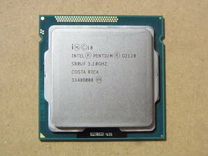 ●Intel Pentium G2120 SR0UF 3.10GHz Ivy Bridge LGA1155 2コア 2スレッド (Ci0295)