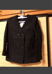 新品 未使用　サイズ150A 男女兼用　小学校制服　裏地付 ダブル　紺　送料無料