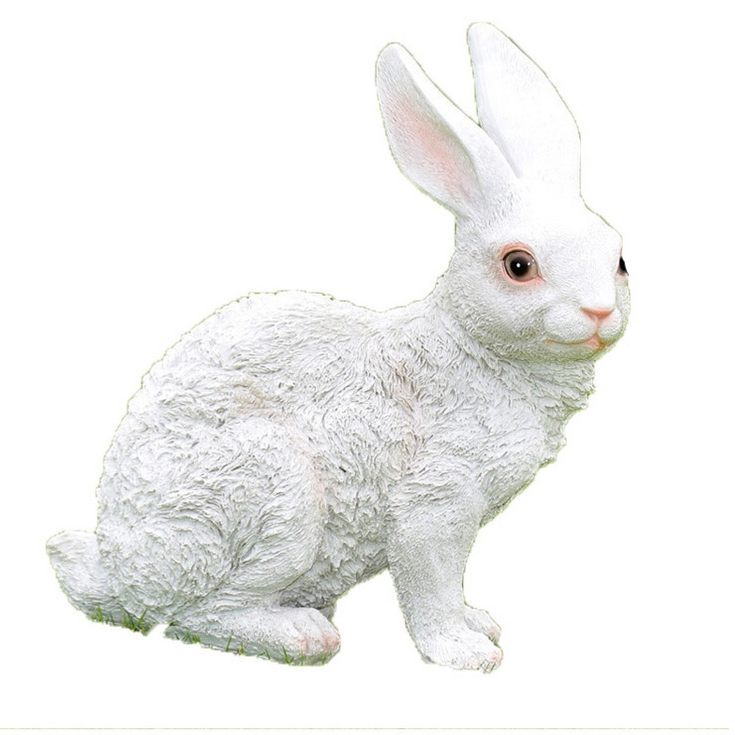 Rabbit Figurine Garden Object Figure Garden Veranda Art Interior Decoration, handmade works, interior, miscellaneous goods, ornament, object