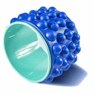  yoga wheel body . training pilates diet goods stretch stretch ring blue × mint blue futoshi circle pattern 