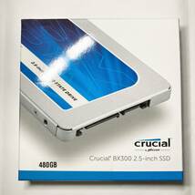 新品同様 Crucial BX300 480GB 希少 3D MLC チップ SATA 2.5inch S-ATA 高耐久 SSD_画像1