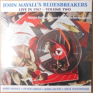 ■新品■John Mayall's Bluesbreakers ジョン・メイオール ブルースブレイカーズ/live in 1967 - volume two(2LPs)