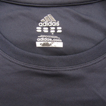 アディダス クライマライト 半袖Tシャツ トップス トレーニングウエア ロゴプリント レディース Mサイズ ネイビー adidas_画像3