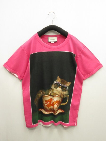 GUCCI Tシャツ 猫 s ユニセックス キャット villa-cesare.com