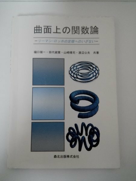 曲面上の関数論 リーマン‐ロッホの定理へのいざない 樋口禎一/山崎晴司ほか/森北出版【即決・送料込】