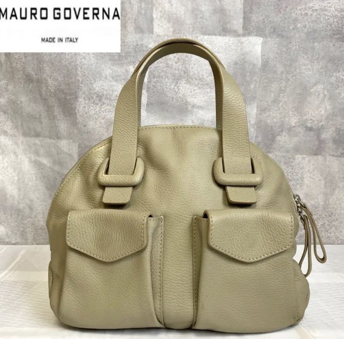 美品 MAURO GOVERNA マウロゴヴェルナ BORSA6933 TAURILLON ROYAL BLUE