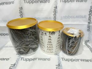 タッパーウェア ブロッサムワンタッチキャニスター（３サイズ）Tupperware
