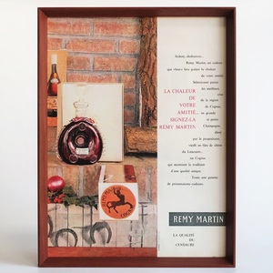 REMY MARTIN レミーマルタン 1960年 ルイ13世 コニャック バカラ イラスト フランス ヴィンテージ 広告 額装品 フレンチ ポスター 稀少