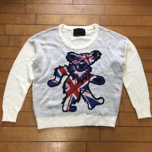 *[ GLAD NEWS ]* grate full * dead acrylic fiber sweater * size F*i-639