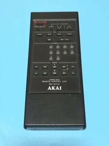 ★☆11k10　除菌・清掃済　AKAI 赤井 アカイ リモコン RC-S712 赤外線発光確認済☆★