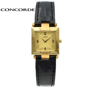 CONCORD Concorde 50-25-572 QZ K18/750 кейс оригинальный ремень QZ кварц женские наручные часы Gold 
