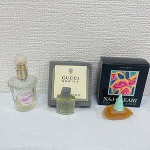 香水 ３点 セット ゲラン GUERLAIN グッチ GUCCI ナヨレアーリ オーデトワレット オーデトワレ チェリーブロッサム ノービレ 【8459・8971