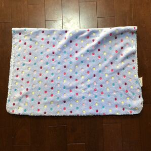 カラフル ドット柄ブランケット 膝掛け