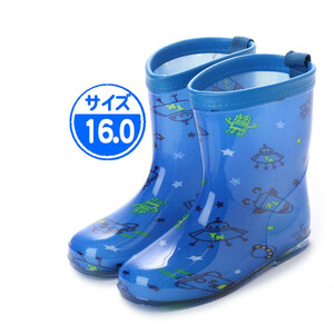 【新品 未使用】子供用 長靴 ブルー 16.0cm 青 17004