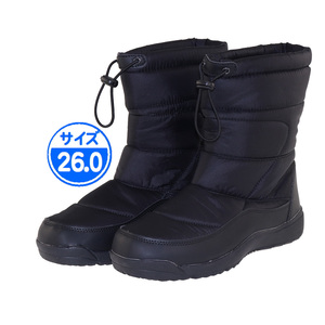 【新品 未使用】防寒ブーツ ブラック 26.0cm 黒 17393
