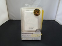 SH422★MOBILE BATTERY 5000 Cherie Plus/2ポートモバイルバッテリー 5000 シェリプラス Type-C入出力対応 白/ホワイト 新品 未開封品_画像3