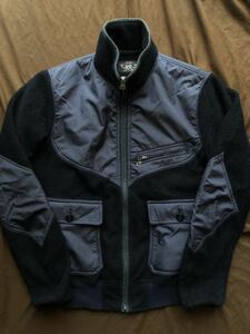 【希少】美品 RRL NAVAL FLEECE JACKET ダブルアールエル ミリタリー フリース ウエスタン ジャケットラルフローレン レア S