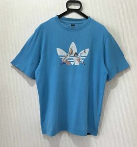 ＊アディダス adidas 182938 ロゴ ガールズ プリント 半袖 Tシャツ トップス M 　　　　　　 BJAI.AJ