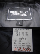 FUTURE BULLET レザー テーラードジャケット L 羊革 ブラック メンズ アウター ラムレザー 定形外郵便全国一律1040円 F13-b_画像4