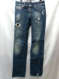 DSQUARED2 Dsquared Denim брюки 36 повреждение обработка джинсы F10-a