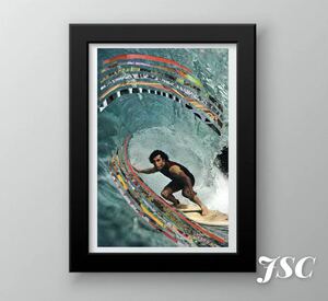  poster interior PHI13 Hawaii surfing California skateboard sap yoga woman art miscellaneous goods collection DIY part shop 