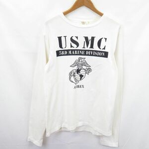 AVIREX USMC ロングスリーブ 長袖Tシャツ sizeL/アヴィレックス 　1104