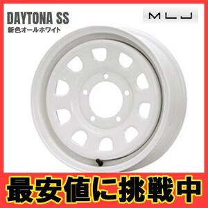 14インチ 4H100 5J+42 4穴 1本 デイトナSS K-car 軽 ホイール DAYTONA SS MLJ オールホワイト KY