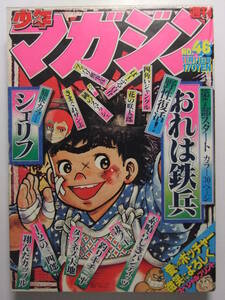 ☆☆V-6602★ 1979年 週刊少年マガジン 第46号 ★おれは鉄兵/1・2の三四郎/タフネス大地/シェリフ/釣りキチ三平/翔んだカップル/凄ノ王☆☆