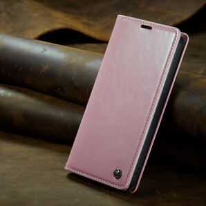 iPhone 14 レザーケース アイフォン14 ケース 6.1インチ iPhone14 カバー 手帳型 カード収納 C2 ピンク