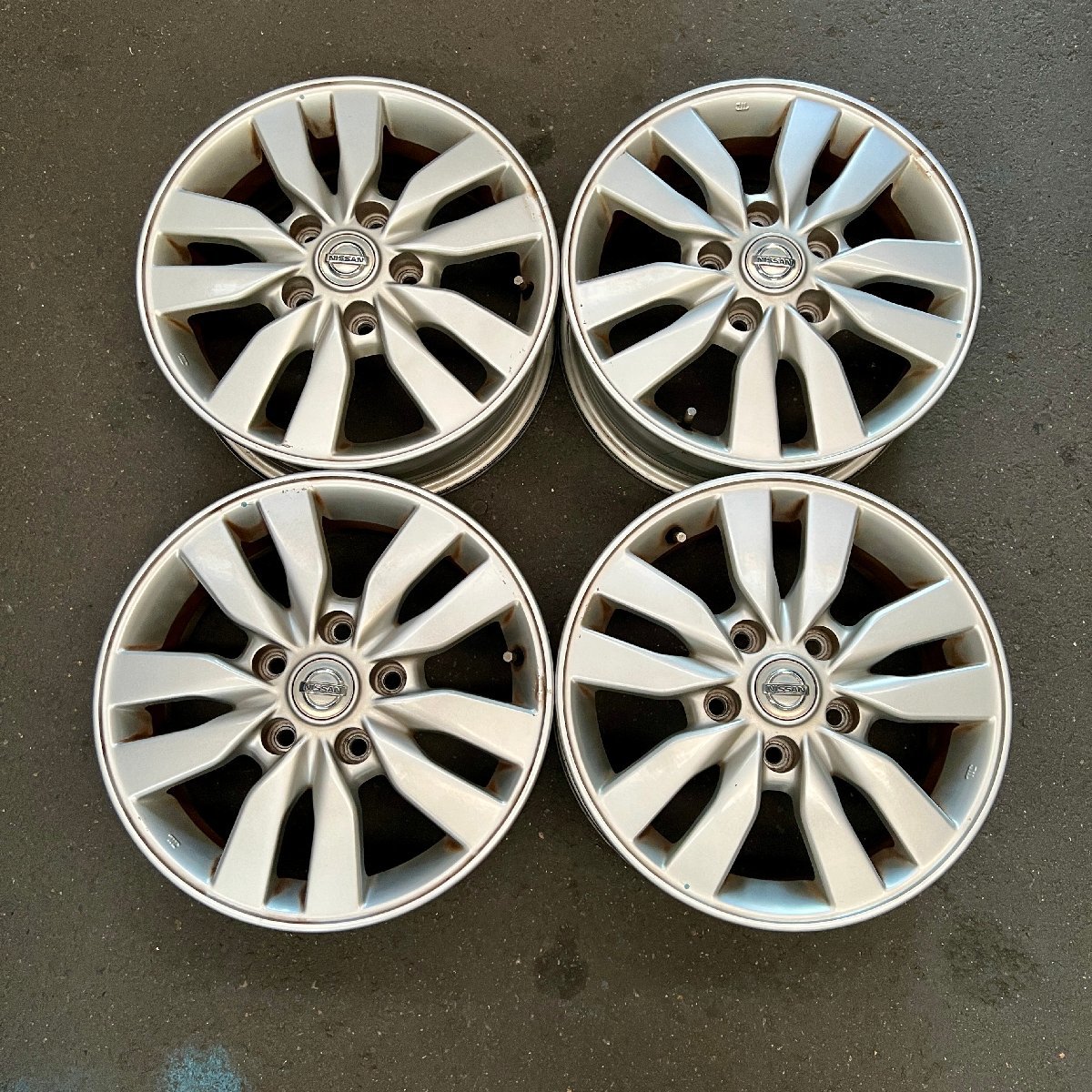 NISSAN純正アルミホイール C26 セレナ用 16×6J 5H PCD114.3 IS45 4本