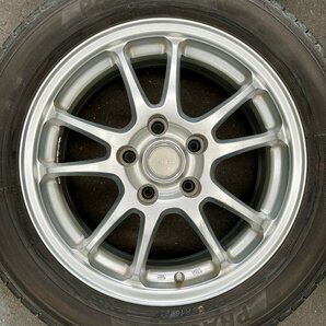 タイヤ付き社外ホイール BRIDGESTONE ECOFORME SE-10(ブリヂストン エコフォルム) 16×6 1/2J +46 114.3 5穴 205/55R16 2018年 5ミリの画像2