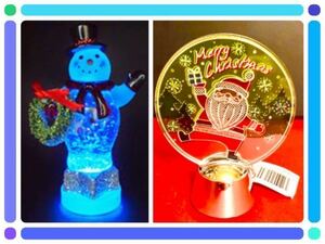  new goods *2 piece snow dome | flushing light sun taMLED button battery Christmas tree red cap Christmas decoration shines sun tasnowman illumination ornament 