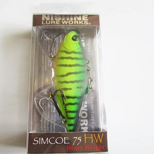 Nishine Lure Works Simcoe / ニシネルアーワークス　シムコー75HW #06.マットホットタイガー